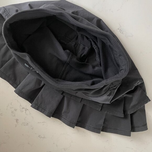 ivivva by Lululemon Set the Pace Skort/Skirt Black Sz 14 Girls/XS Women - Picture 9 of 15